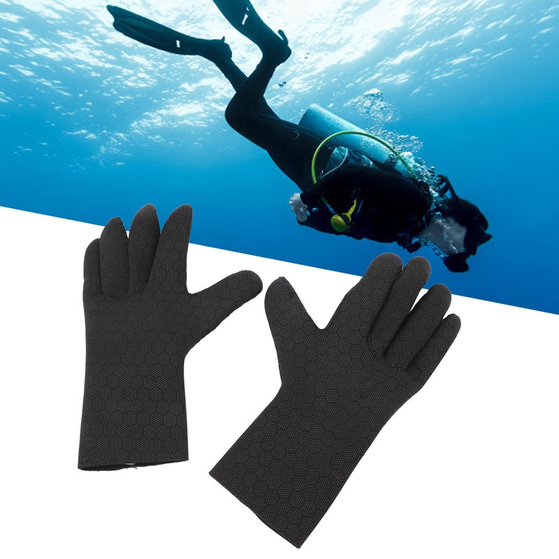 1 Pair Diving Gloves Warm Cold Proof Prevent Slip 3mm