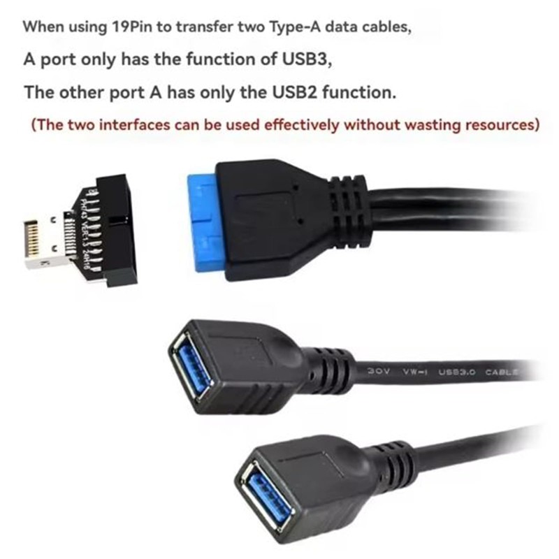 USB 3.2/3.1 Gen 2 Type E Front Panel Header Male