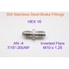 Autobahn88 Stainless Steel Brake Hose End Fitting - Inverted Flare