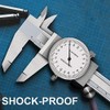 Haptufer 0-200Mm Metric Gauge Measuring Tool Dial Vernier Caliper Shock-Proof
