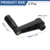 sourcing map 2Pcs 8x85mm (Dia x L) Revolving Handwheel Machine