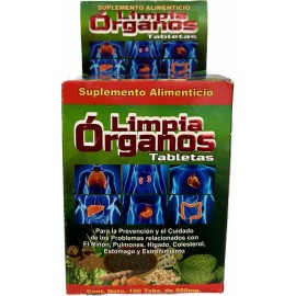 La fuerza de la salud Limpia Organos 100 Tabletas 500 Mg C/u
