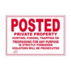 Posted Private Property No Trespassing Tyvek Sign | Heavy Duty