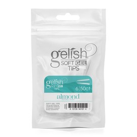 Gelish Soft Gel Tips, Short Almond Size 7, 50 Ct. Refill