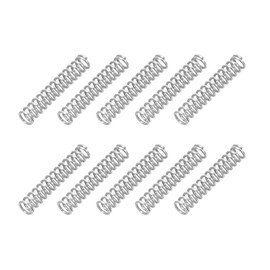 PATIKIL Compression Spring, 0.3mm Wire Dia x 2mm OD x 10mm L, 10 Pcs 304 Stainless Steel Mechanical Extension Small Springs Pen Springs Assortment Kit for Shop and Home Repairs