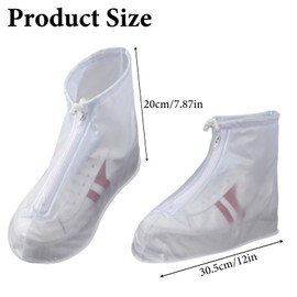 XZSKD Waterproof Shoe Covers, Reusable Overshoes for Rain Protection, Non-Slip Shoe Protector Covers for Outdoor Activities, Commuting and Travel