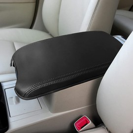 AAGiiLEEYO Car Armrest Box Cover Center Console Saver Covers for 2012-2017 Toyota Camry,Black with black