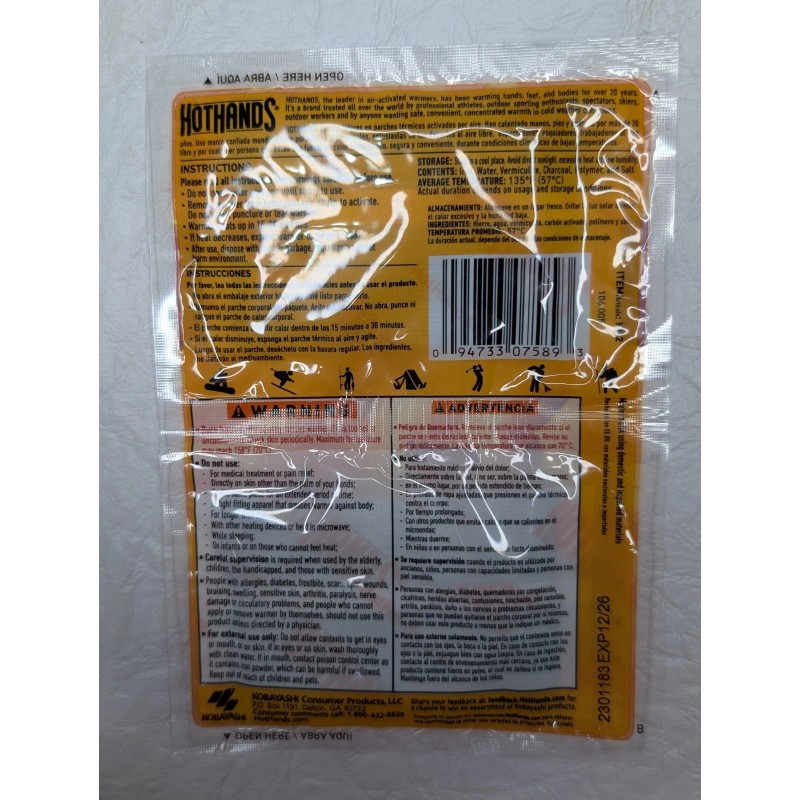 HotHands Hand Warmer 10 Hours Work Well Long Lasting A