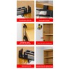 Woodworking Carpentry Jigs Set, 14pcs Furniture Panel Clamps Toe Kicking