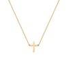 Degolso 14K Gold Plated Cross Necklace for Women – Gold