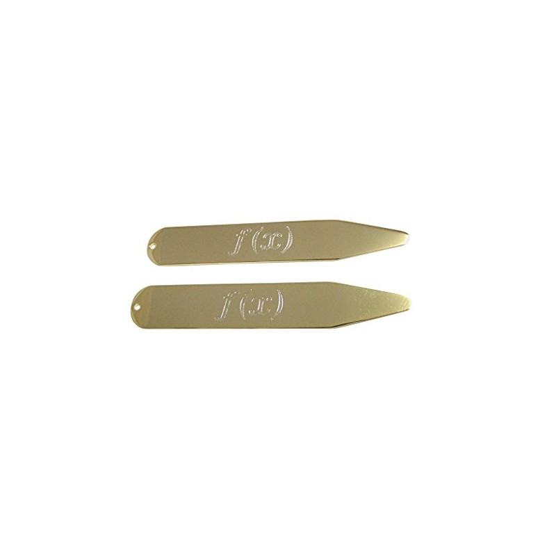 Kiola Designs Gold Toned Etched Mathematical Function of X Collar