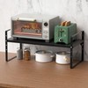 iPEGTOP Expandable Cabinet Storage Shelf Organizer Rack, Heavy Duty Steel