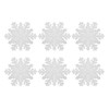 YöL Set Of 6 Silver Snowflake Placemats PVC Christmas Table