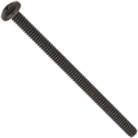 Small Parts 1048MPPBZ Steel Pan Head Machine Screw, Black Zinc Plated, Meets ASME B18.6.3, #2 Phillips Drive, #10-24 Thread Size, 3" Length, Fully Threaded, Import (Pack of 50)