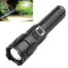 LED Flashlight USB Rechargeable Digital 120000lm High Luminous Flux Ultra