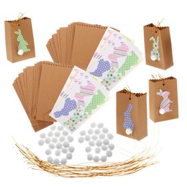 minkissy 1set Easter present Bag Bag Birthday present Packaging Pouches Easter Party Favors Packing Pouches Paper 48pcs