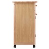 Winsome Wood Kitchen Cart, Natural, Single Drawer (82027)
