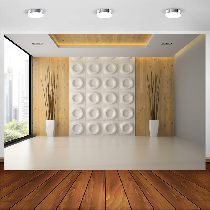 CSFOTO 6x4ft Office Backdrop French Windows Business Room Workplace Screen