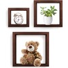 Greenco 3 Cube Floating Shelf, Easy-to-Assemble Floating Wall Mount Shelves