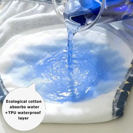 Pañales Ecológicos De Tela Para Bebé 6 Pañales 100% Algodón