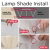 KUNJOULAM Small Table Lamp, Bedside Nightstand Lamp with Umbrella Form