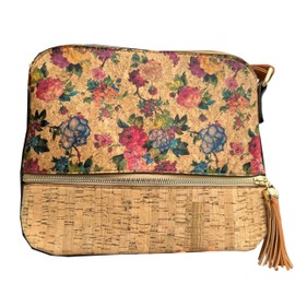 MIGURA Boslo Women Sustainable Eco-Friendly Cork Fashion Casual Summer Vintage Travel Elegant Spacious Environment Flowers Brown, brown