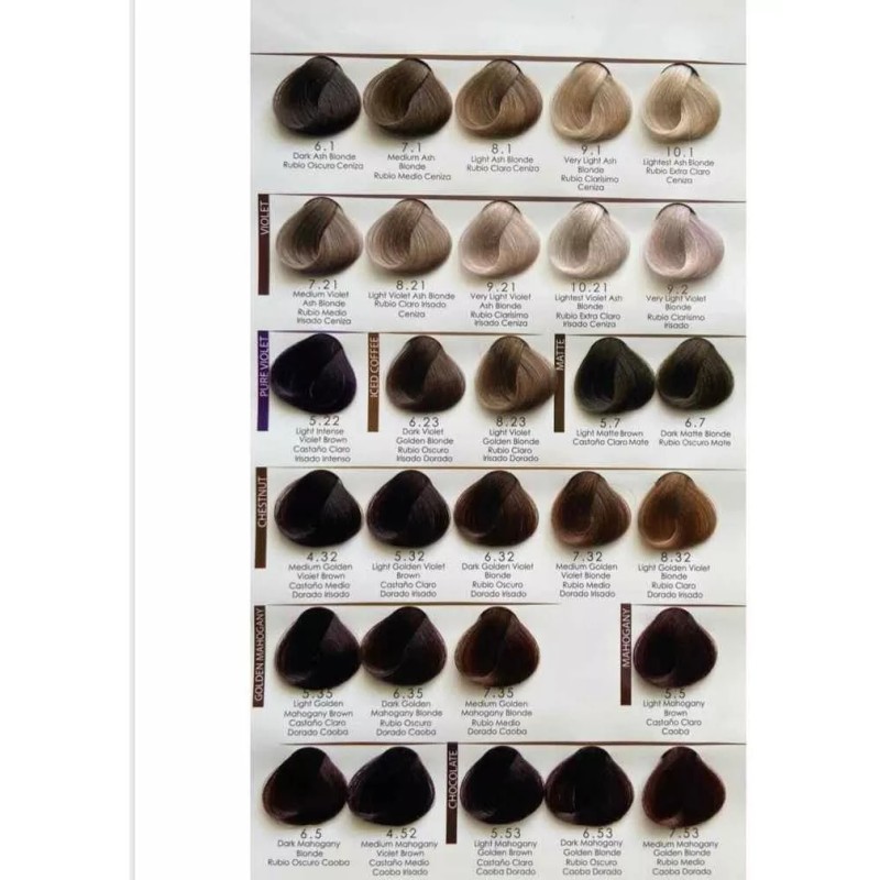 Alfaparf 6 Tinte Alfaparf Evolution 60 Gramos Incluye Peroxido