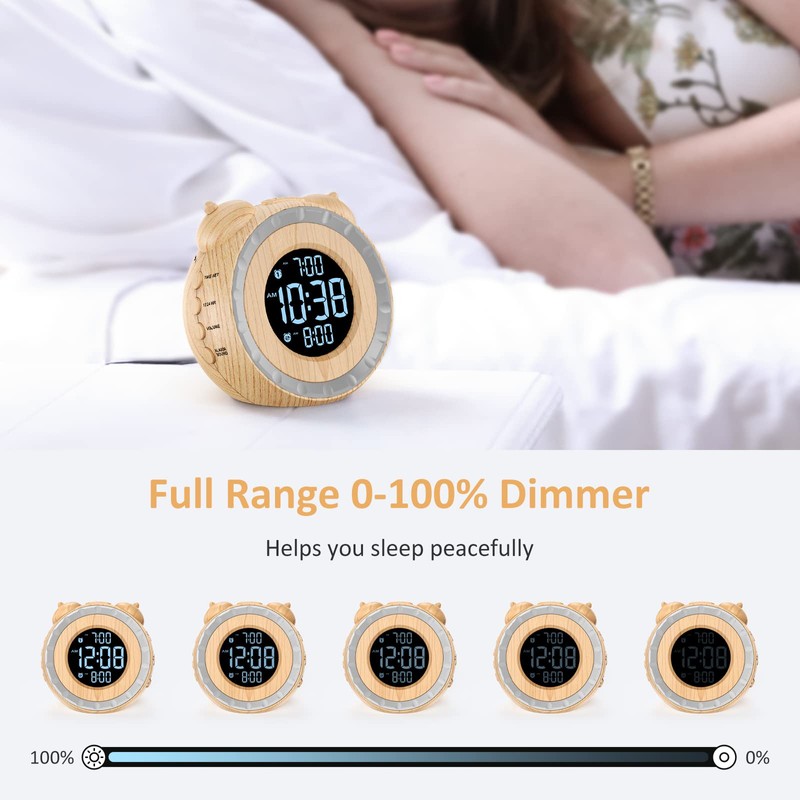 uscce Dual Extra Loud Alarm Clock with Bed Shaker -