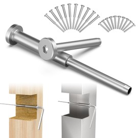 BLIKA 10 Pairs 4"x4" Invisible Cable Railing Kit, 1/8" Invisible Receiver and Swage Stud End for 2"x2", 4"x4" Wood/Metal Posts, 1/8" Cable Railing Hardware, Invisible Cable Railing Hardware