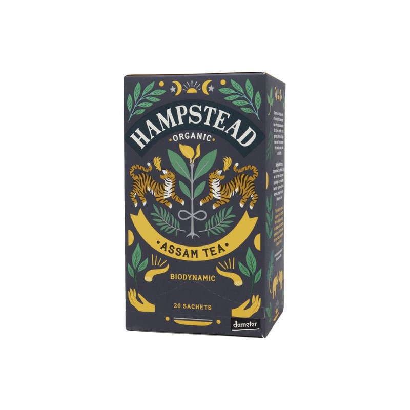 Hampstead Organic Assam 20 Teabags (Pack of 4 Total 80