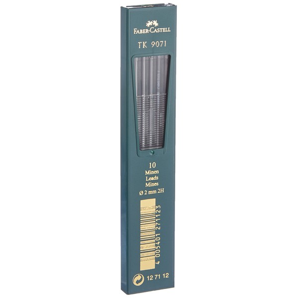 Faber-Castell TK 9400 Clutch Drawing Pencil Leads 2H Pack of 10