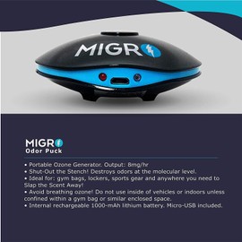 ION Odor Puck indoor Keep Bath rooms & Equipment Fresh and Clean Remove Bacteria O3