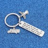 WUSUANED School Bus Driver Gift Guardian Angel Keychain May Angels