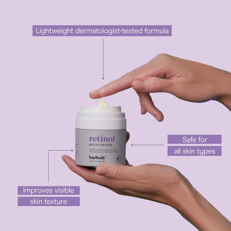 Baebody - Crema Hidratante con Retinol para Rostro y Ojos