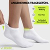 EKSHER 10 Pairs Unisex Plain Trainer Socks with Padded, Short