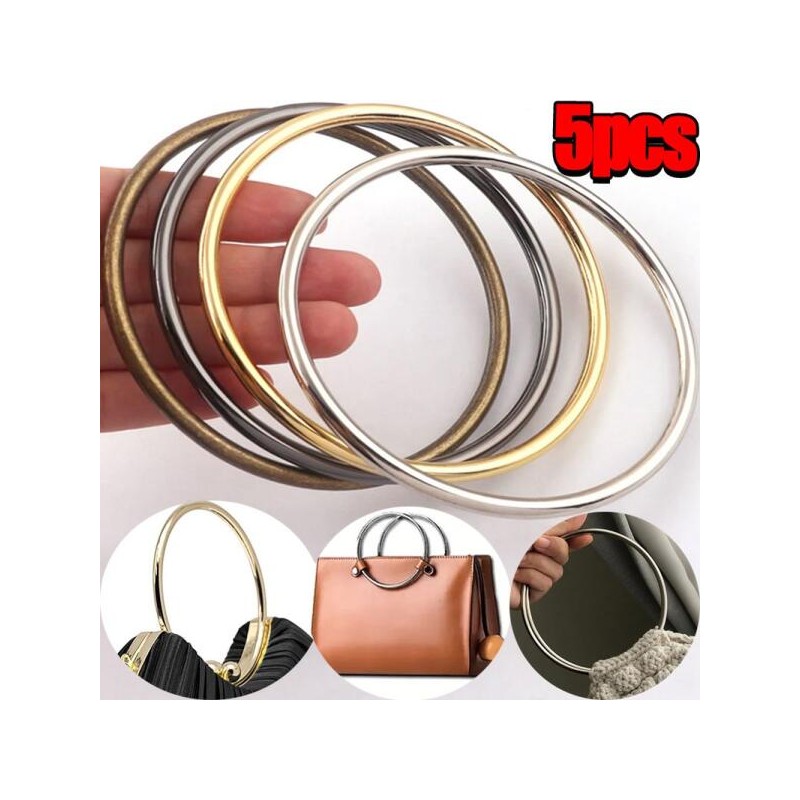 1 5PCS 신형 원형 금속 핸들 용 DIY 가방 액세서리