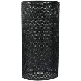 Vintage Easy Fit Wire cage Frame Open Style Pendant Light Shade Metal Cage Drum Lampshade Ceiling Pendant Lamp with Free Reducer Plate (Black2)