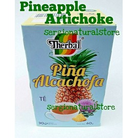 Therbal Te de Piña y Alcachofa Tea Therbal Artichoke Pineapple Diet Support 30 bags each