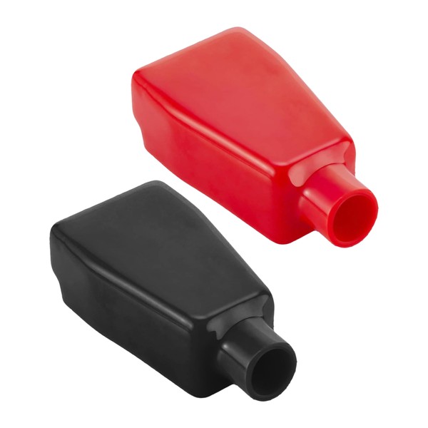 UNLRAE 2PCS Battery Terminal Cover,Car Accessories Soft Rubber Positive and