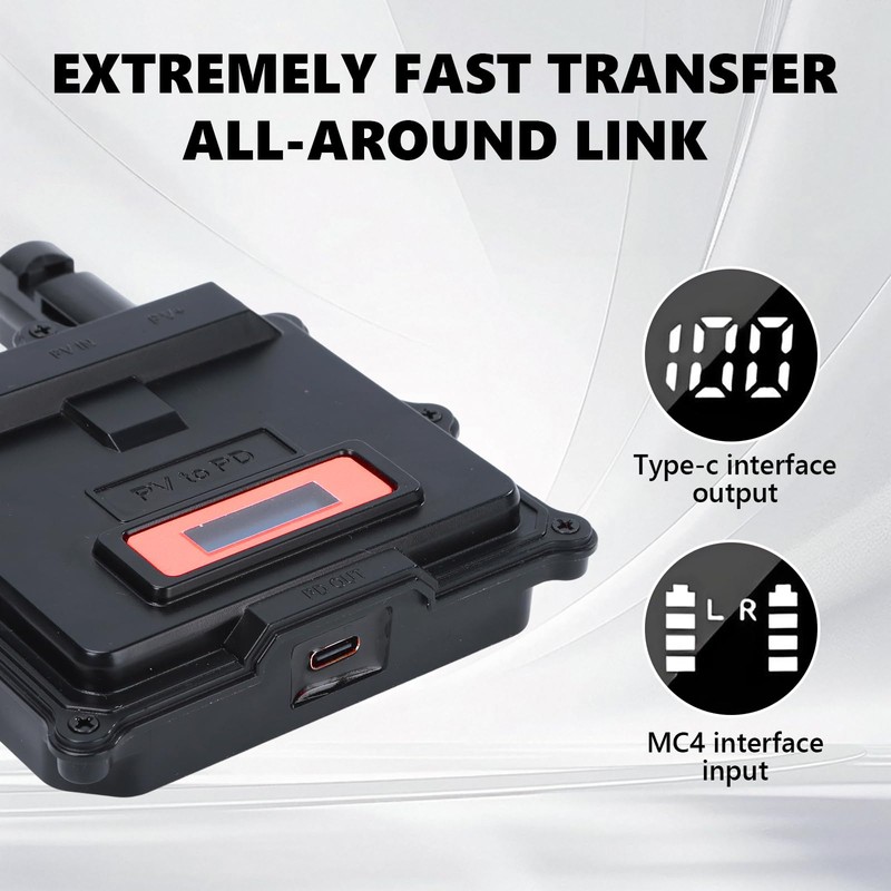 ELEJOY Transportable Solar Device 65W Support PD3.0