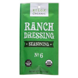 Riega Organic Ranch Dressing Seasoning, Perfect Mix for Ranch Seasoning, Salad Dressing, and Ranch Dip 0.55 Ounce (Pack of 8)