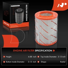 A-Premium Filtro de aire de motor de 2 piezas compatible con Honda Civic 2002-2005, CR-V CRV 2002-2006, Element 2003-2006 y Acura CSX 2006-2006, RSX 2002-2006, 2.0L 2.4L