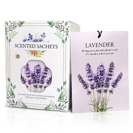 Lavender Scented Sachet Bags - 12 Pack Closet Freshener Odor Eliminator, Long Lasting Home Fragrance for Drawers, Wardrobes & Cars, House Smell Good Products, Air Freshener for Closet