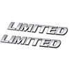2pcs Limited Metal Emblem Badge Letter Plate Side Rear Trunk