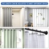 BRIOFOX Industrial Shower Curtain Rod - Never Rust Non-Slip 43-72