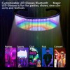 LEAMTUZO Customizable LED Glasses, Bluetooth Light up Glasses for Raves,