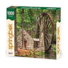 Springbok Puzzles - Water Wheel - 1000 Piece Jigsaw Puzzle - Large 30 Inches by 24 Inches Puzzle - Made in USA - Unique Cut Interlocking Pieces