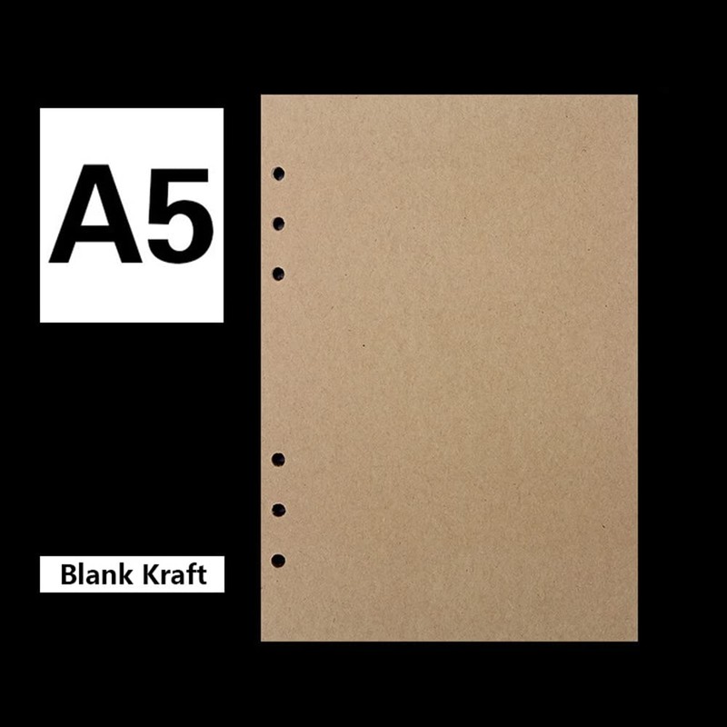 A5 Refills Paper, 160 Pages/80 Sheets Refill Pad, Insert Ruled