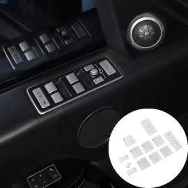 car-attention Interior Window Switch Button Cover Trim For Land Rover Range Rover Vogue 13-17