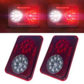 Command Electronics 12V LED Surface Mount Double Tail Light – OEM RV, Truck, & Trailer Utility Light – Sealed Polycarbonate Lens – CSA Certified for the US and Canada – 2-Pack